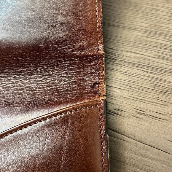 BALLY BROWN LEATHER DOCUMENT/ PORTFOLIO CASE - Picture 9 of 16